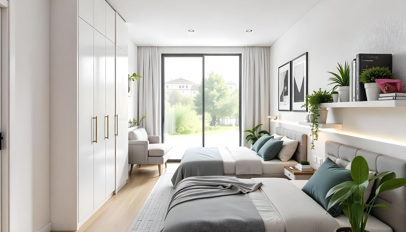 04 modern bedroom with balcony view