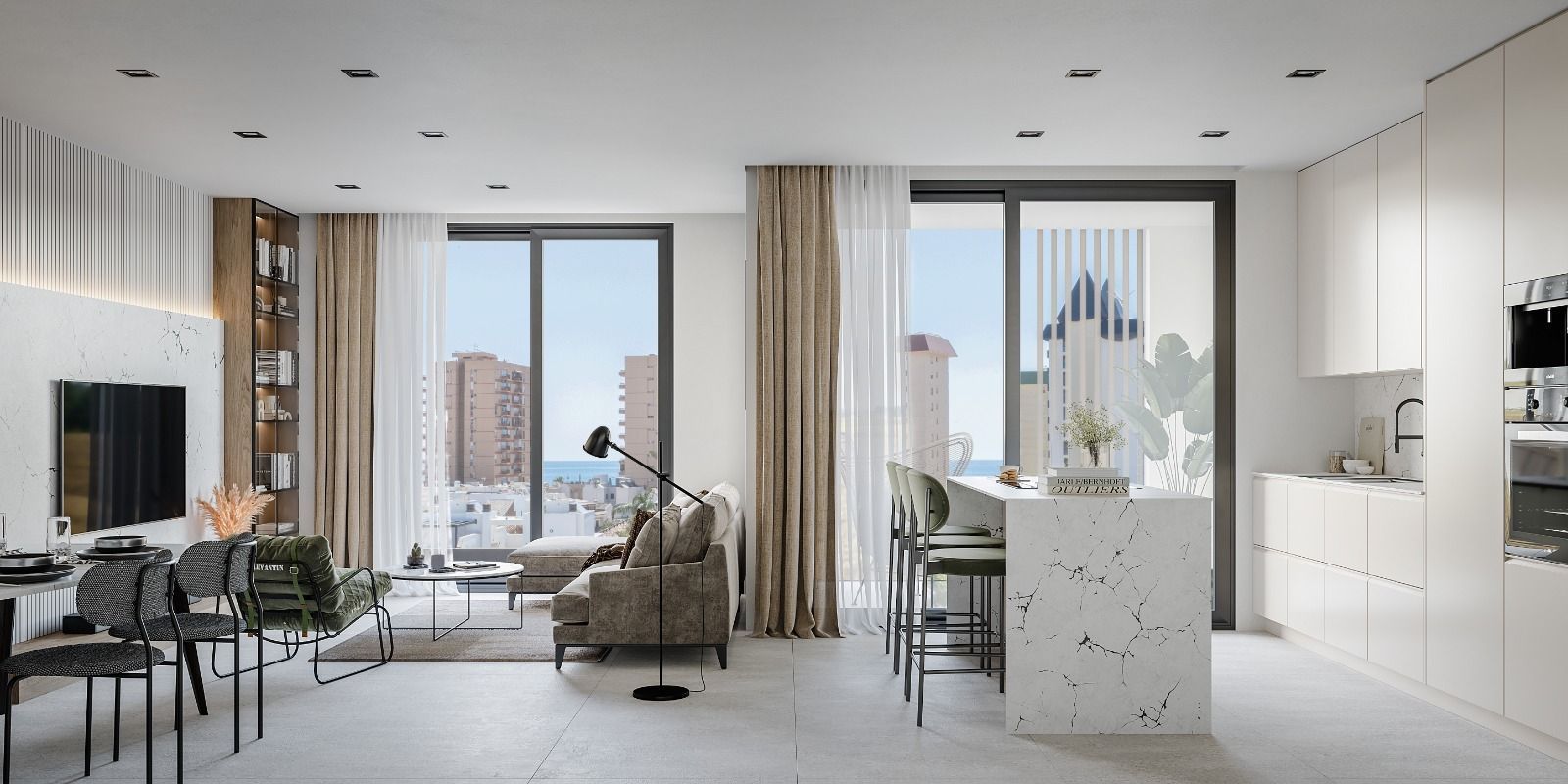 08 modern living room balcony view